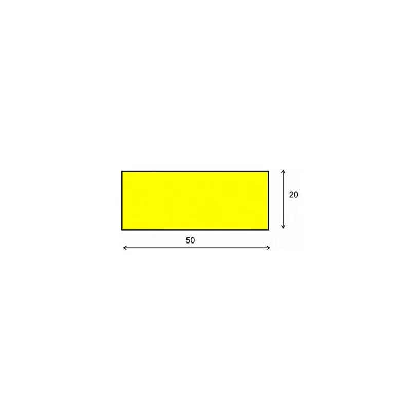 Černo-žlutá pěnová magnetická ochrana rohů zdí a stěn "typ D" - délka 100 cm, šířka 5 cm, výška 2 cm