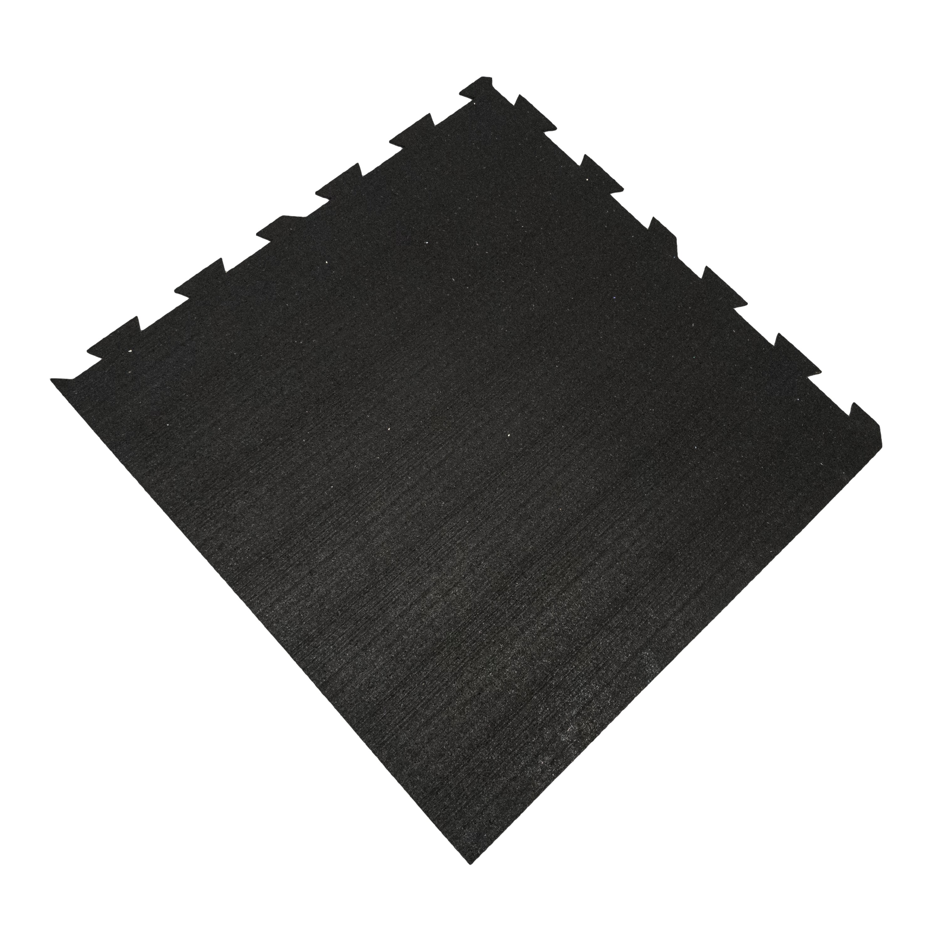 Černá gumová modulová puzzle dlažba FLOMA FitFlo SF1050 - délka 100 cm, šířka 100 cm, výška 1,6 cm
