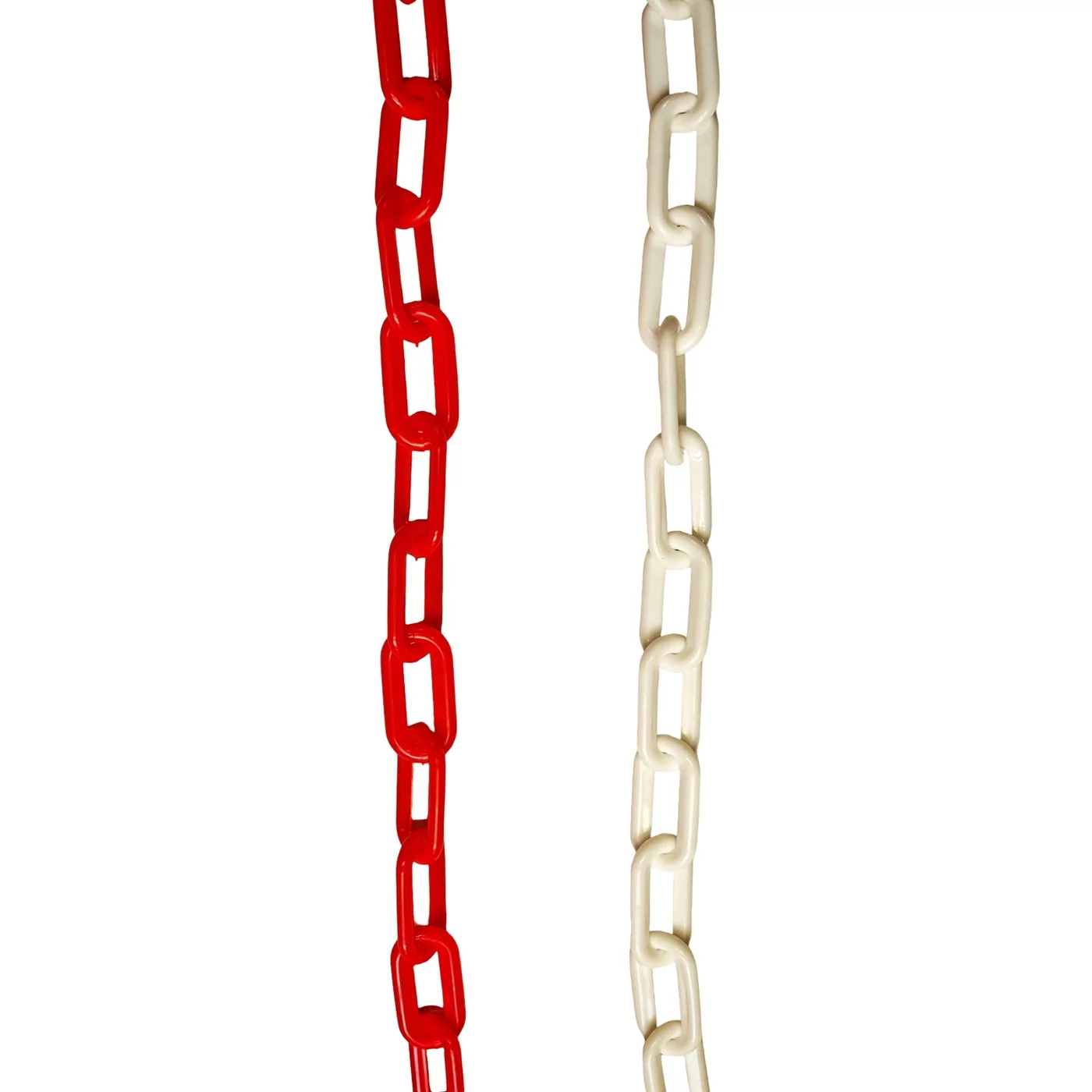 Bílo-červený plastový vymezovací řetěz FLOMA TC20 - průměr 0,8 cm, délka 25 m