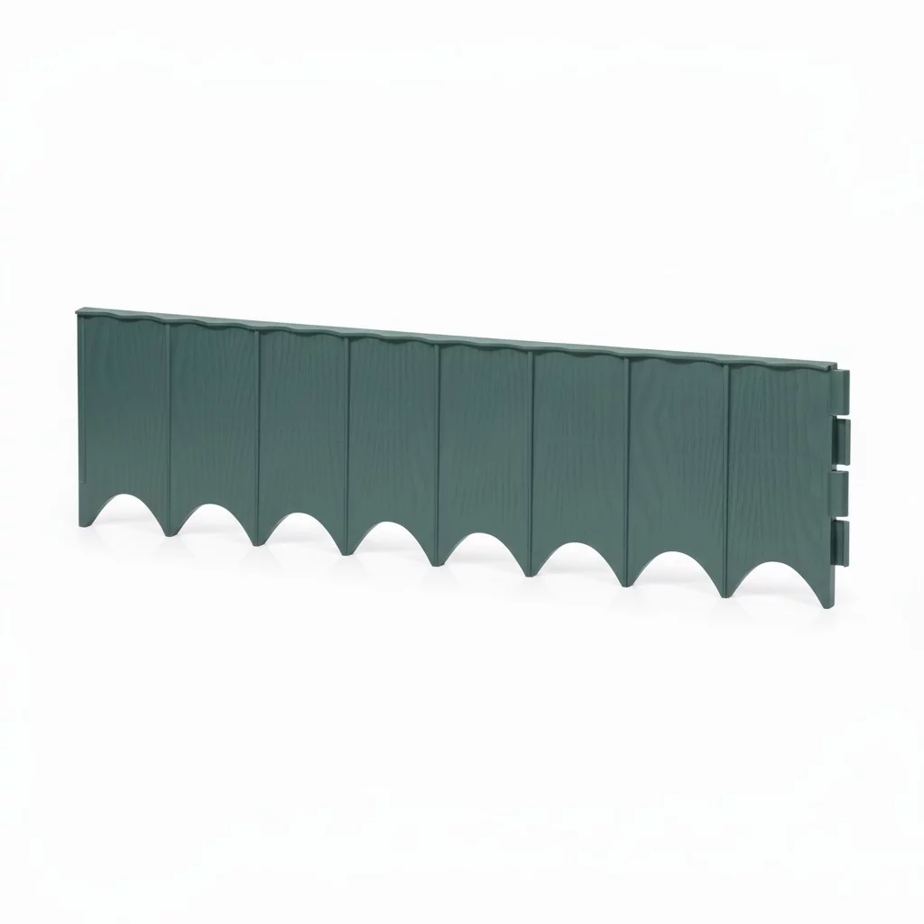 Beeteinfassung aus Kunststoff GC90 - Länge 595 cm, Höhe 16 cm - Grün
