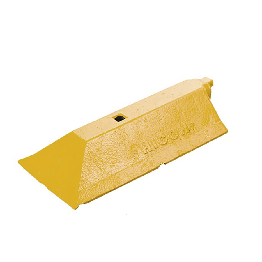 Žltá plastová koncovka pre vodiace prahy CZ 3 "samec" - dĺžka 49 cm, šírka 24,8 cm a výška 9 cm
