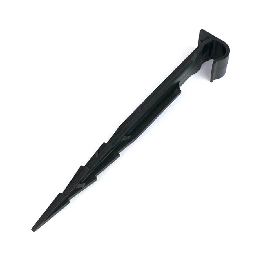 Čierny plastový kotviaci klinec MULTIPLAY - dĺžka 17 cm