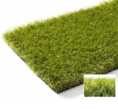 Zelený umělý trávník (metráž) FLOMA Cozensa - délka 1 cm a výška 3,8 cm
