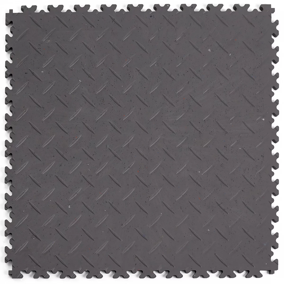 PVC-Fliese Fortelock Industry ECO (Diamant) - Länge 51 cm, Breite 51 cm, Höhe 0,7 cm - Graphit