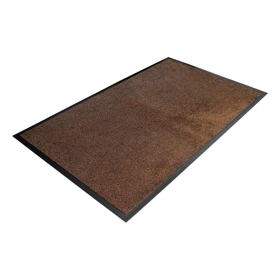 Hnedá textilná vnútorná čistiaca vstupná rohož - dĺžka 60 cm, šírka 85 cm a výška 0,8 cm