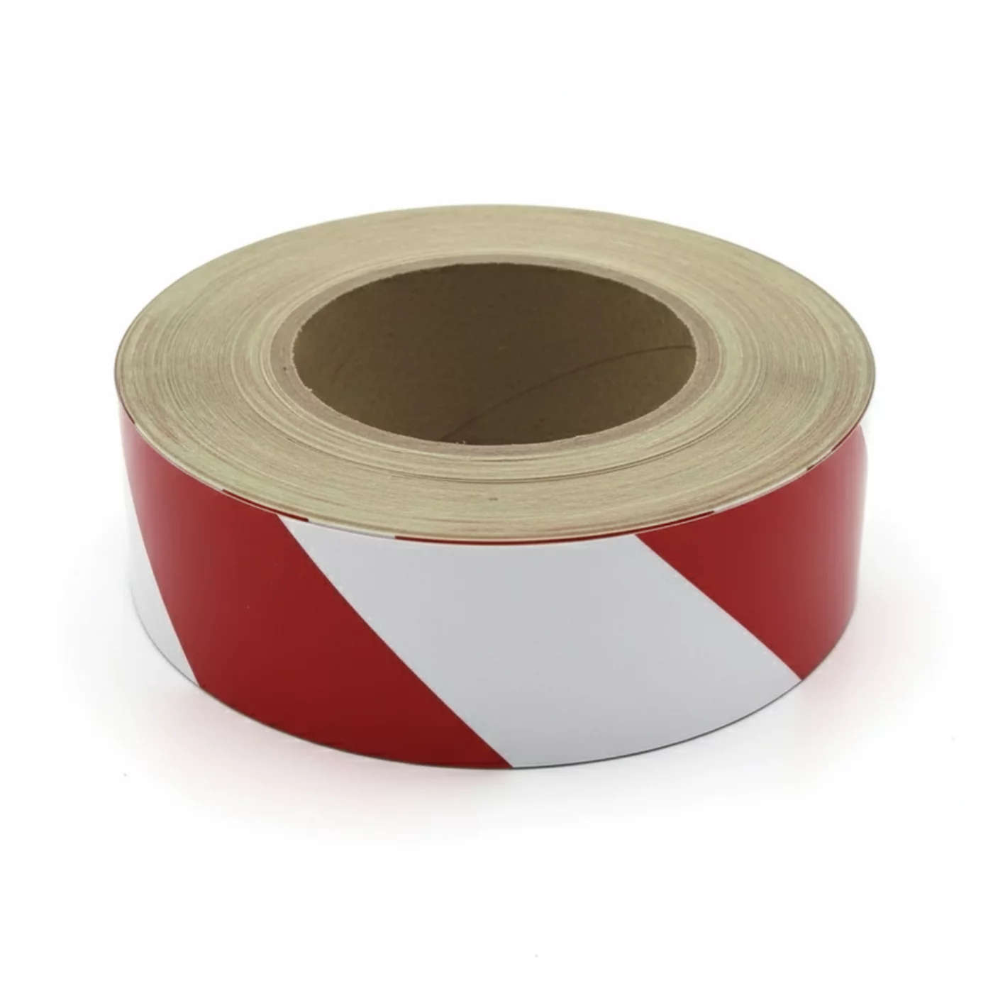 Linkes Warnband - Länge 45 m, Breite 5 cm - Weiß-Rot