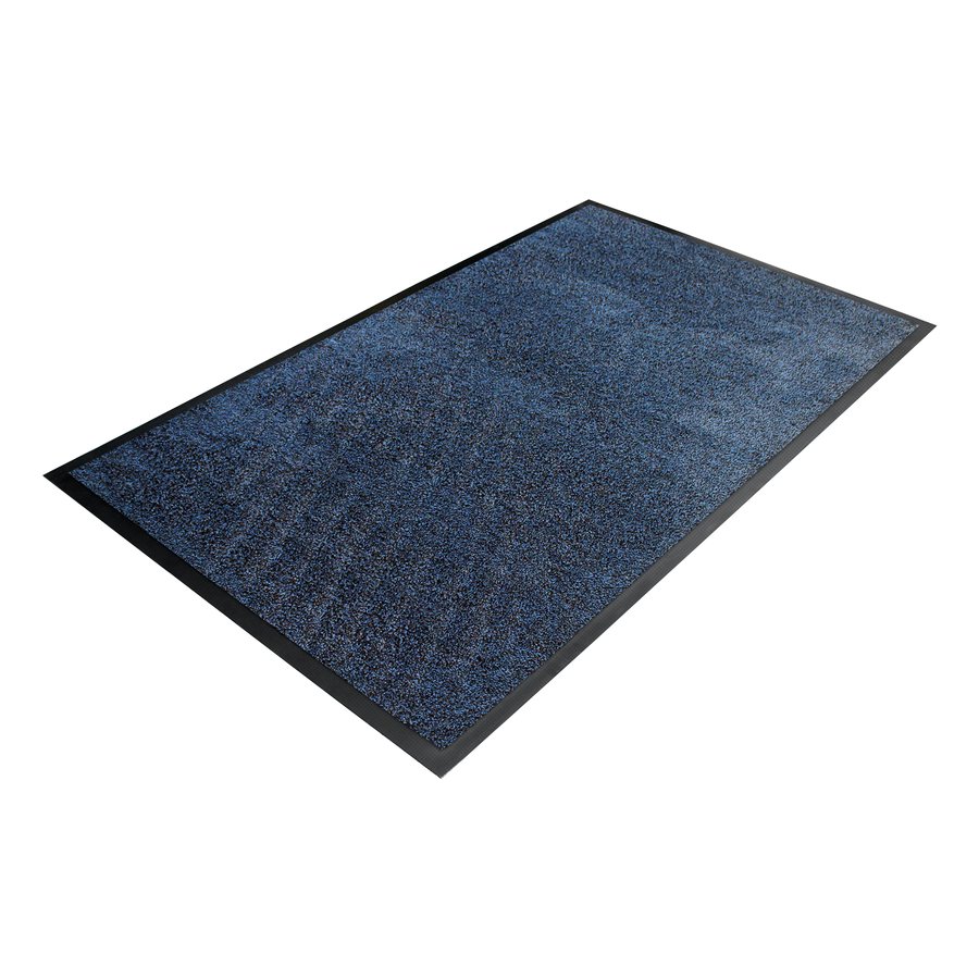 Modrá textilní vnitřní čistící vstupní rohož - délka 115 cm, šířka 175 cm a výška 0,9 cm