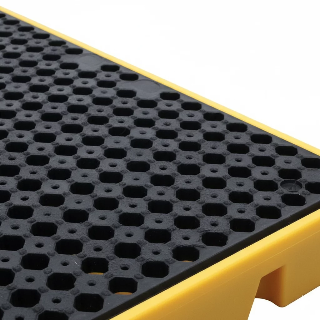 Auffangbecken aus Kunststoff mit Rostgitter - Volumen 120 l - Länge 160 cm, Breite 80 cm, Höhe 15 cm