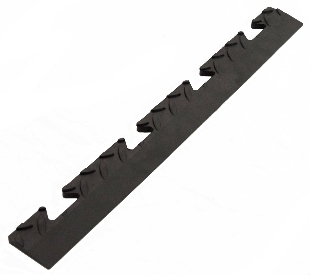 Černý PVC vinylový nájezd &amp;quot;samice&amp;quot; pro dlaždice Tenax - délka 48 cm, šířka 5,1 cm a výška 0,8 cm