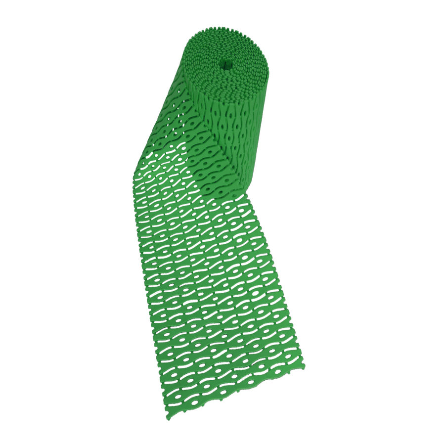 Zelená plastová bazénová rohož - délka 12 m, šířka 60 cm a výška 0,8 cm