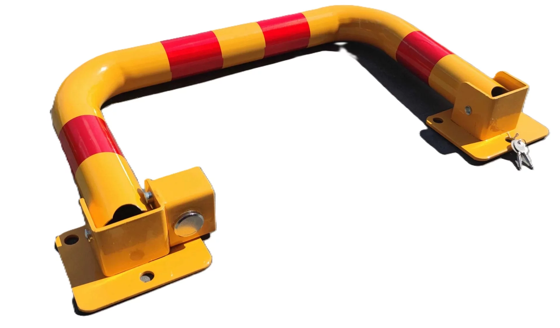 Parkschranke aus Stahl - Breite 54 cm, Höhe 34 cm - gelbe