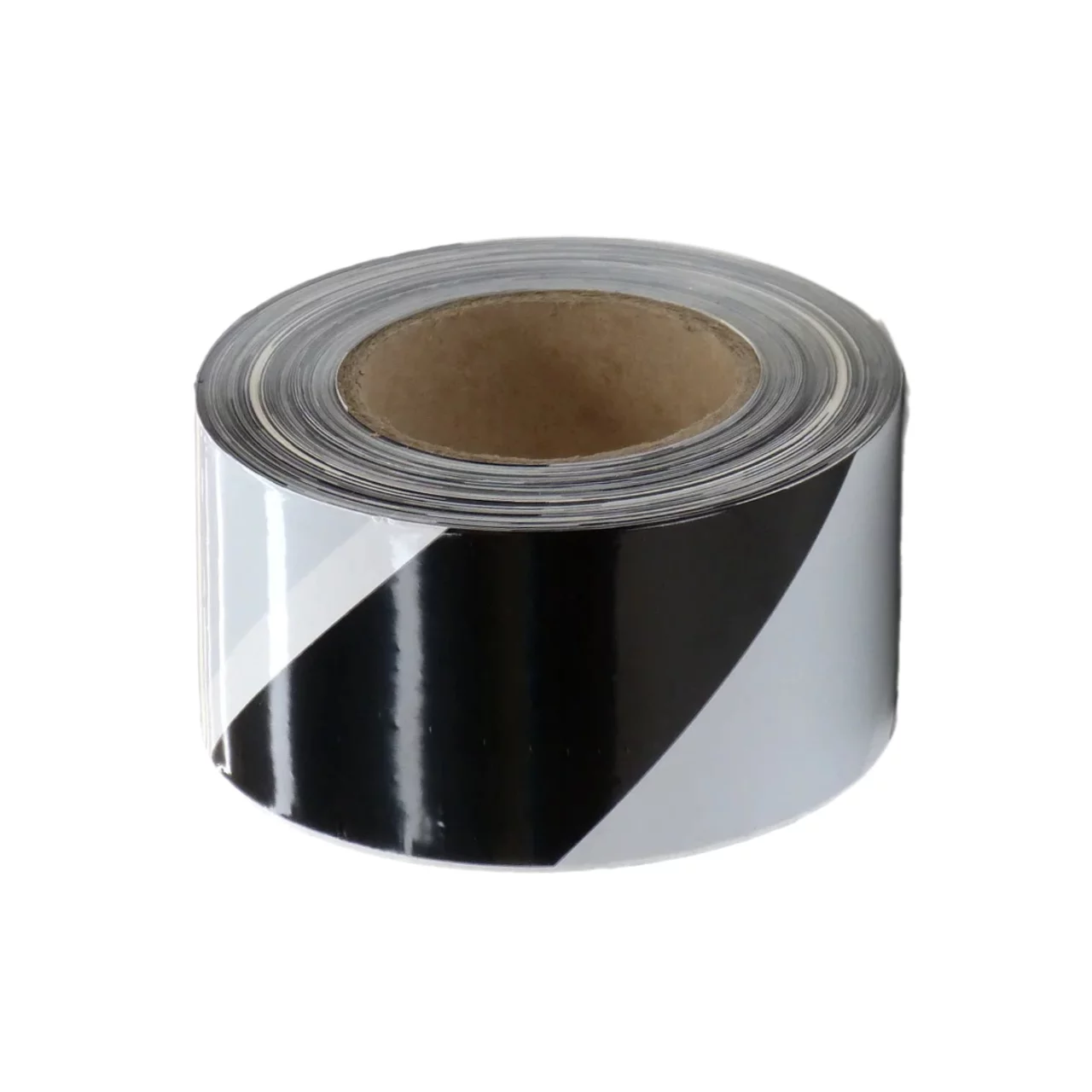 Markierungsband - Länge 250 m, Breite 7,5 cm - Weiß-Schwarz