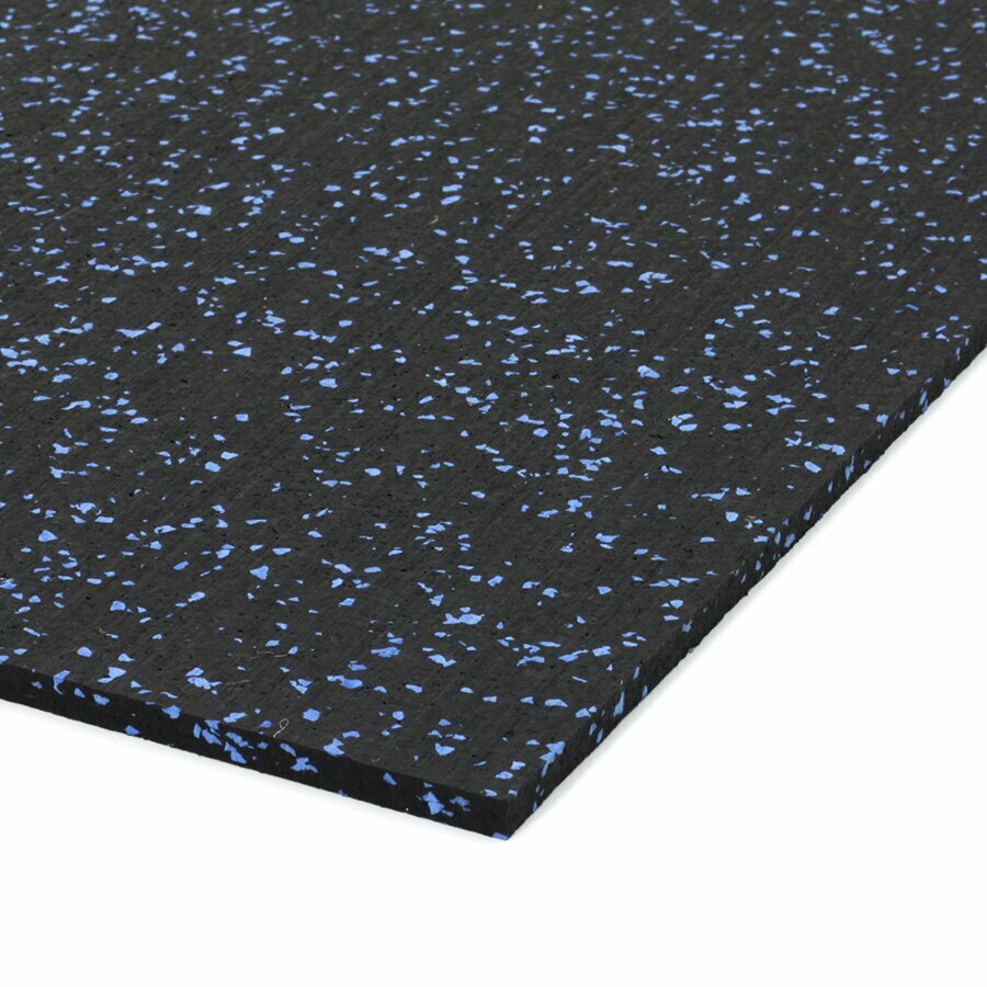 Černo-modrá podlahová guma (deska) FLOMA IceFlo SF1100 - délka 198 cm, šířka 98 cm a výška 0,8 cm