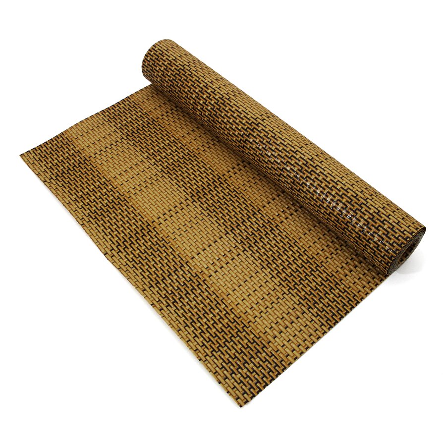 Béžovo-hnedá plastová ratanová tieniaca rohož &quot;umelý ratan&quot; (metráž) - dĺžka 1 cm a výška 110 cm