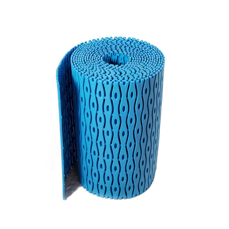 Modrá plastová bazénová protiskluzová rohož FLOMA Otti - šířka 60 cm a výška 0,9 cm