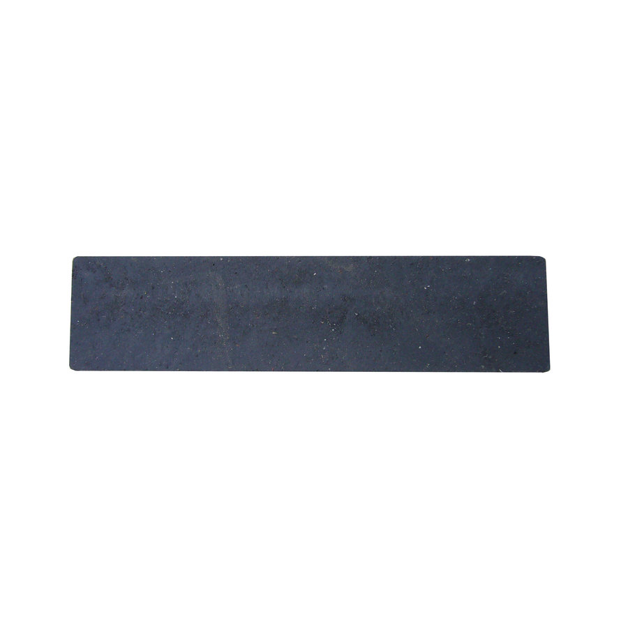 Černý plastový nájezd &amp;quot;pod&amp;quot; pro plastové podlahové desky - délka 40 cm, šířka 10 cm a výška 2,2 cm