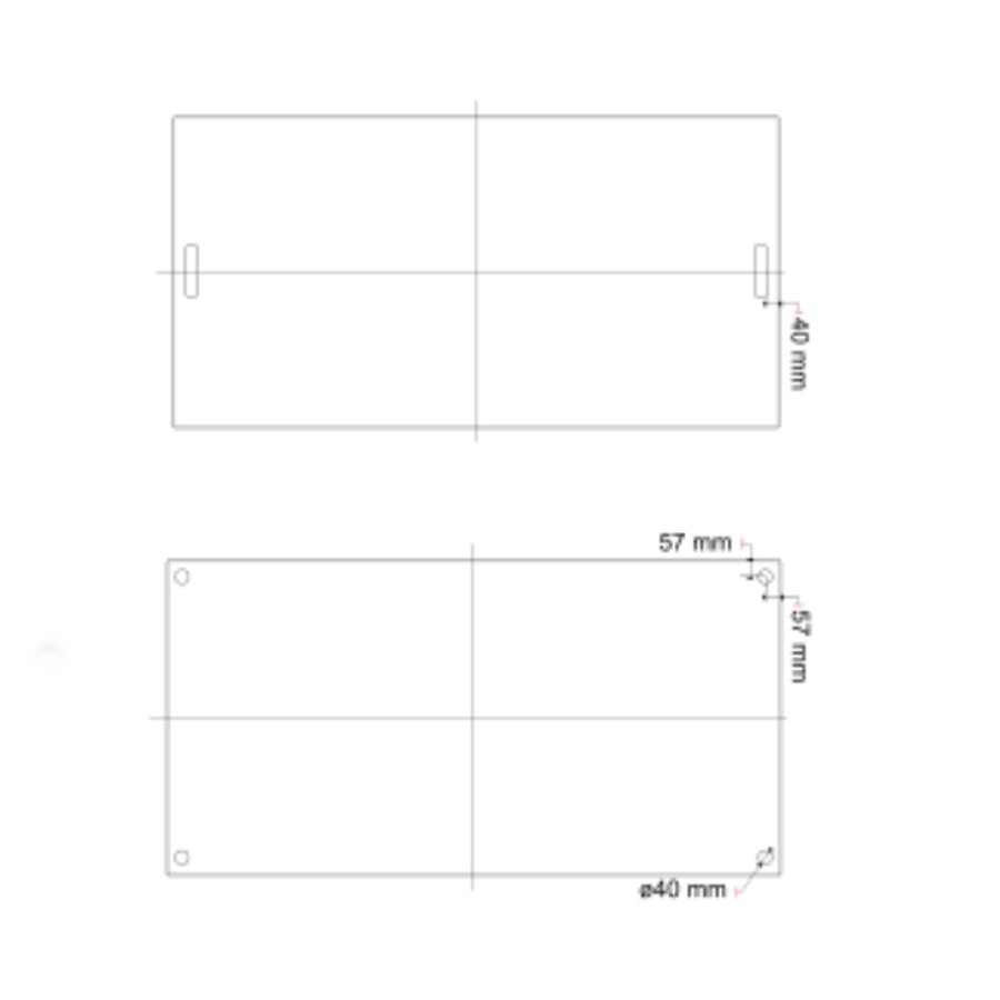Šedá LDPE podlahová deska "hladká" - délka 240 cm, šířka 120 cm, výška 1,2 cm