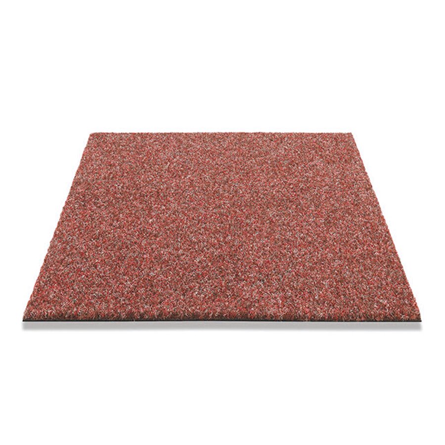 Červený zátěžový kobercový čtverec FLOMA Baltic - délka 50 cm, šířka 50 cm a výška 0,8 cm