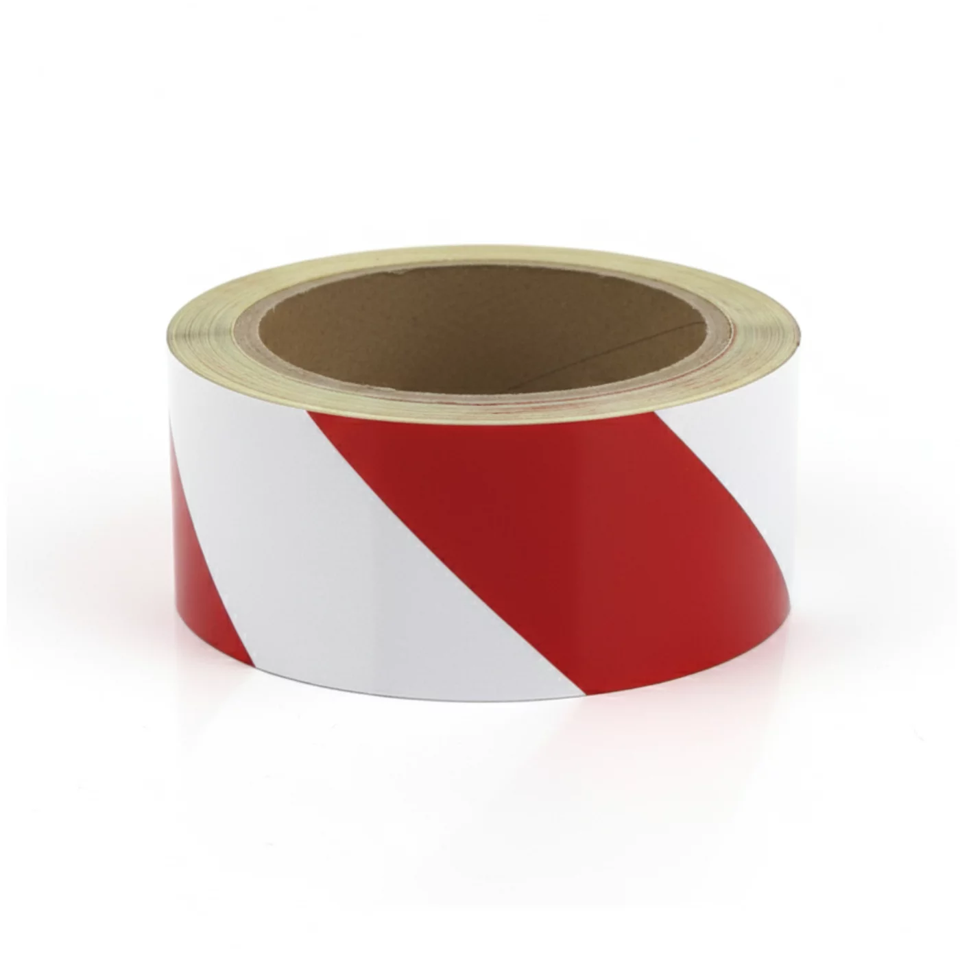 Linkes Warnband - Länge 15 m, Breite 5 cm - Weiß-Rot