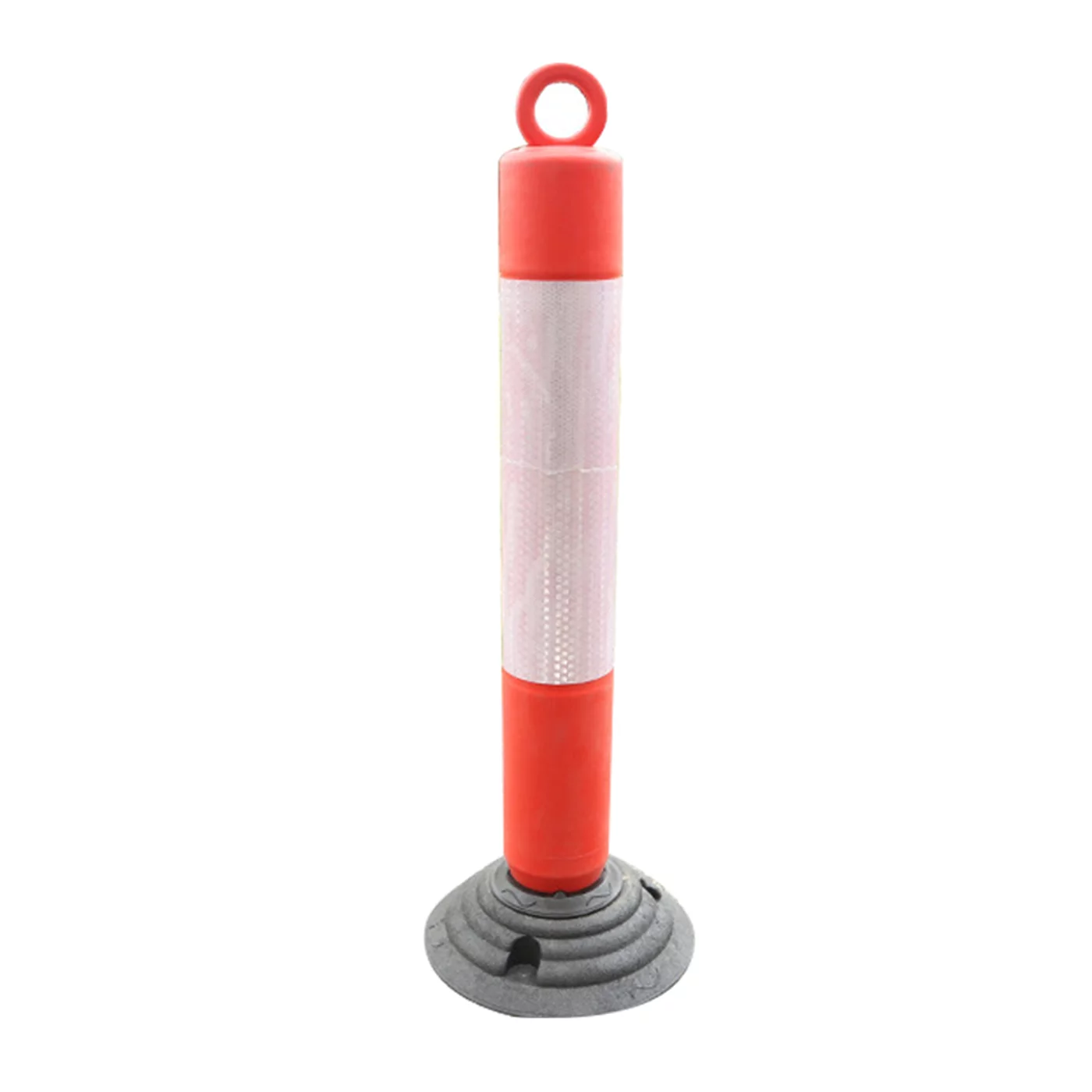 Reflektierter Verkehrspfosten aus Kunststoff Und (PE) FLOMA - Durchmesser 10 cm, Höhe 80 cm - Rot