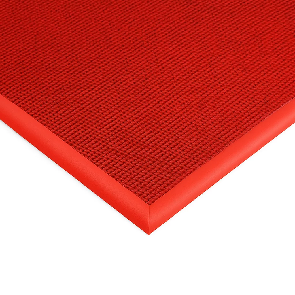 Červená textilná vstupná rohož FLOMA Perla - dĺžka 100 cm, šírka 200 cm, výška 1,1 cm