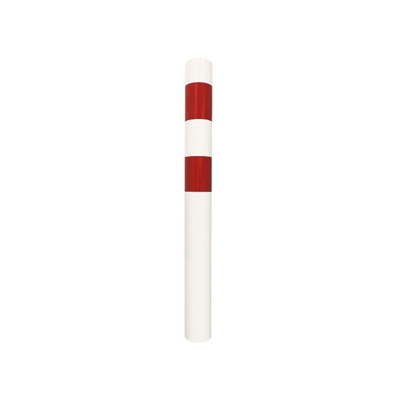 Bielo-červený oceľový vymedzovací stĺpik - výška 120 cm