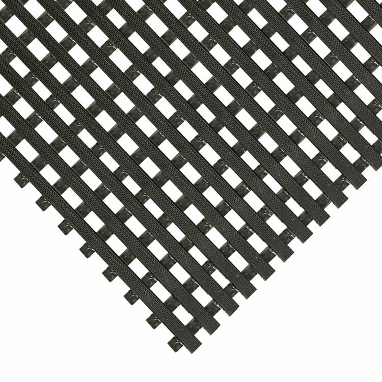 Čierna protišmyková univerzálna rohož (metráž) - dĺžka 1 cm, šírka 100 cm, výška 1,2 cm
