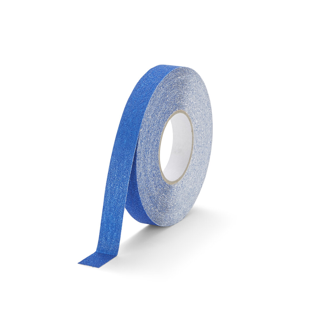 Modrá korundová vodeodolná protišmyková páska FLOMA Marine - dĺžka 18,3 m, šírka 2,5 cm a hrúbka 1 mm