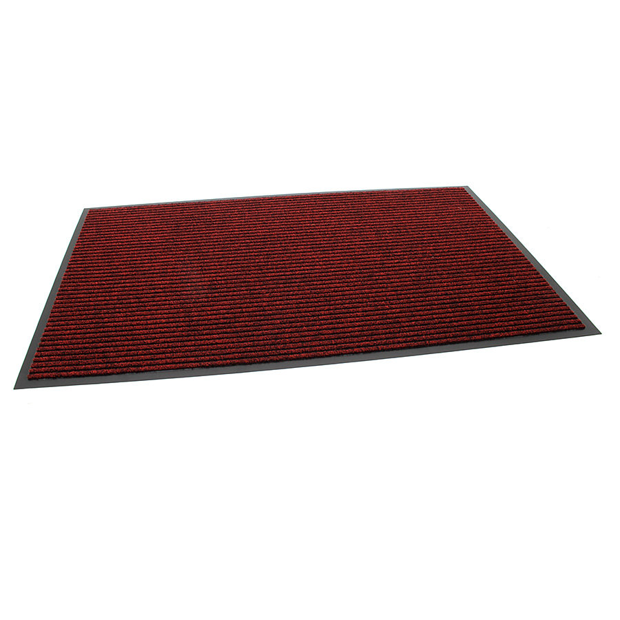 Červená rohož FLOMA Everton - výška 0,6 cm