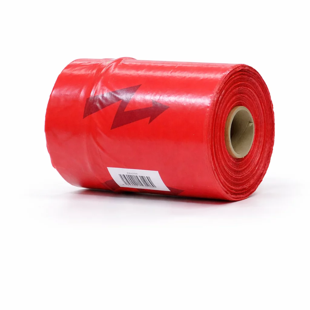 Oranžová výkopová páska - délka 250 m, šířka 22 cm