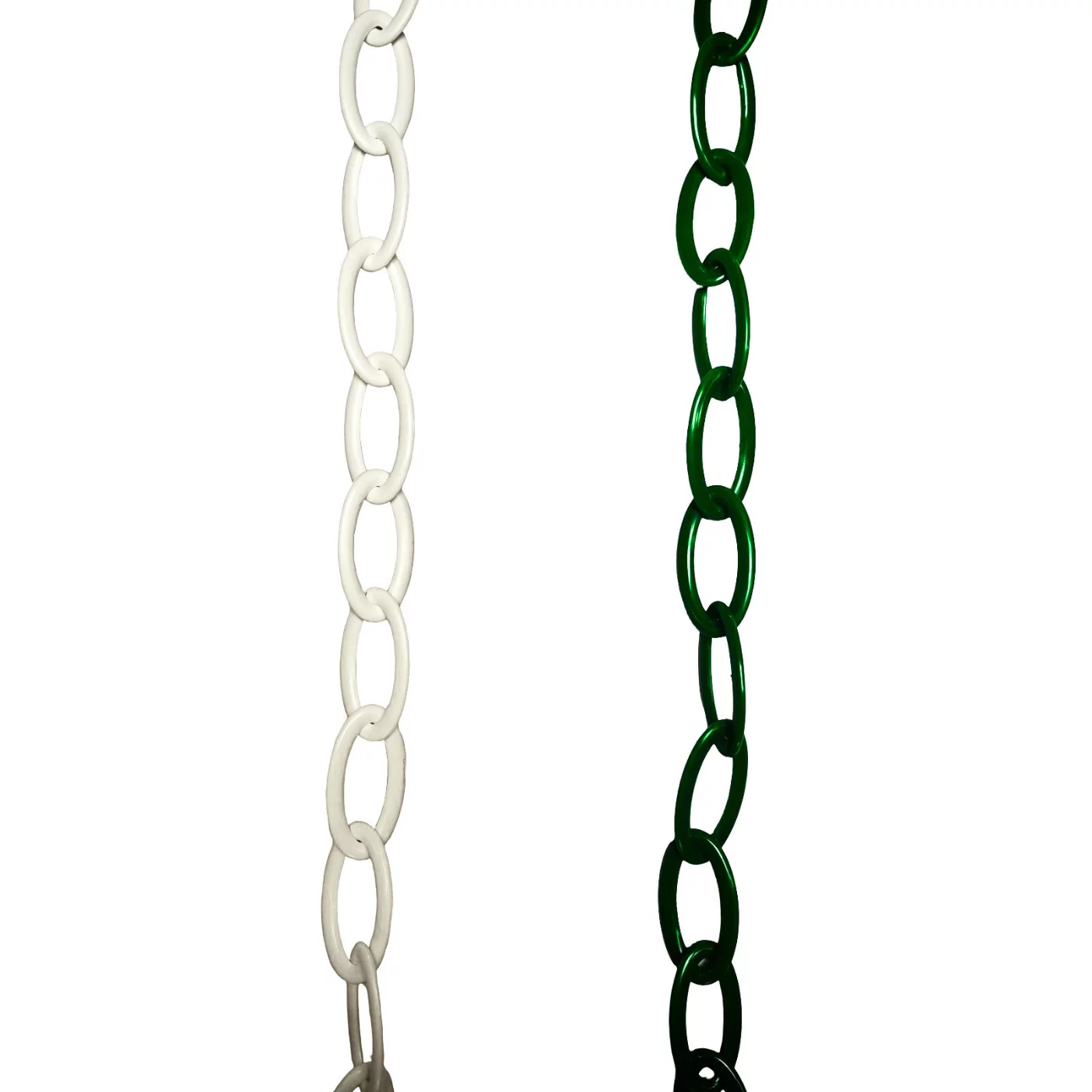 Absperrkette aus Kunststoff Und aus PP FLOMA TC87 - Länge 25 m, Breite 0,6 cm - Grün-Weiß