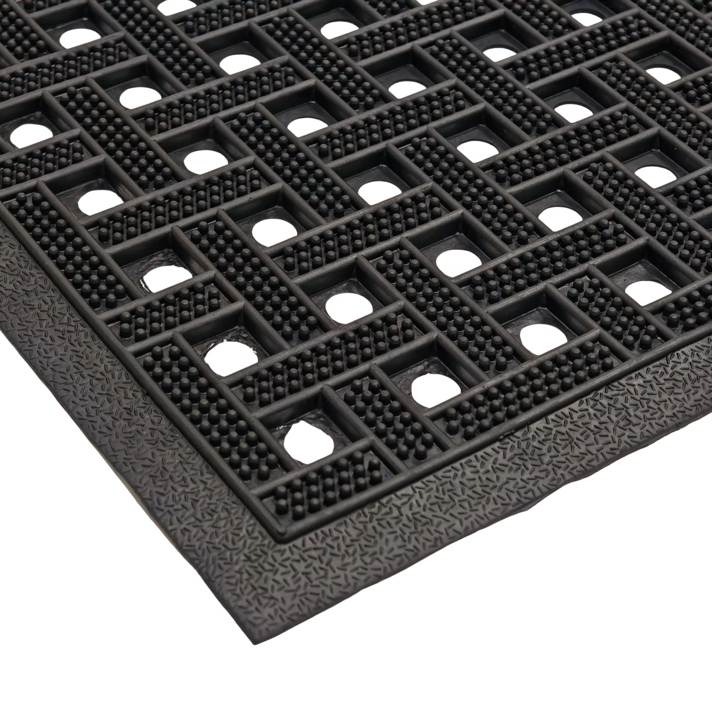 Gumová čistiaca vonkajšia vstupná rohož FLOMA BW58 - dĺžka 60 cm, šírka 90 cm, výška 1,2 cm