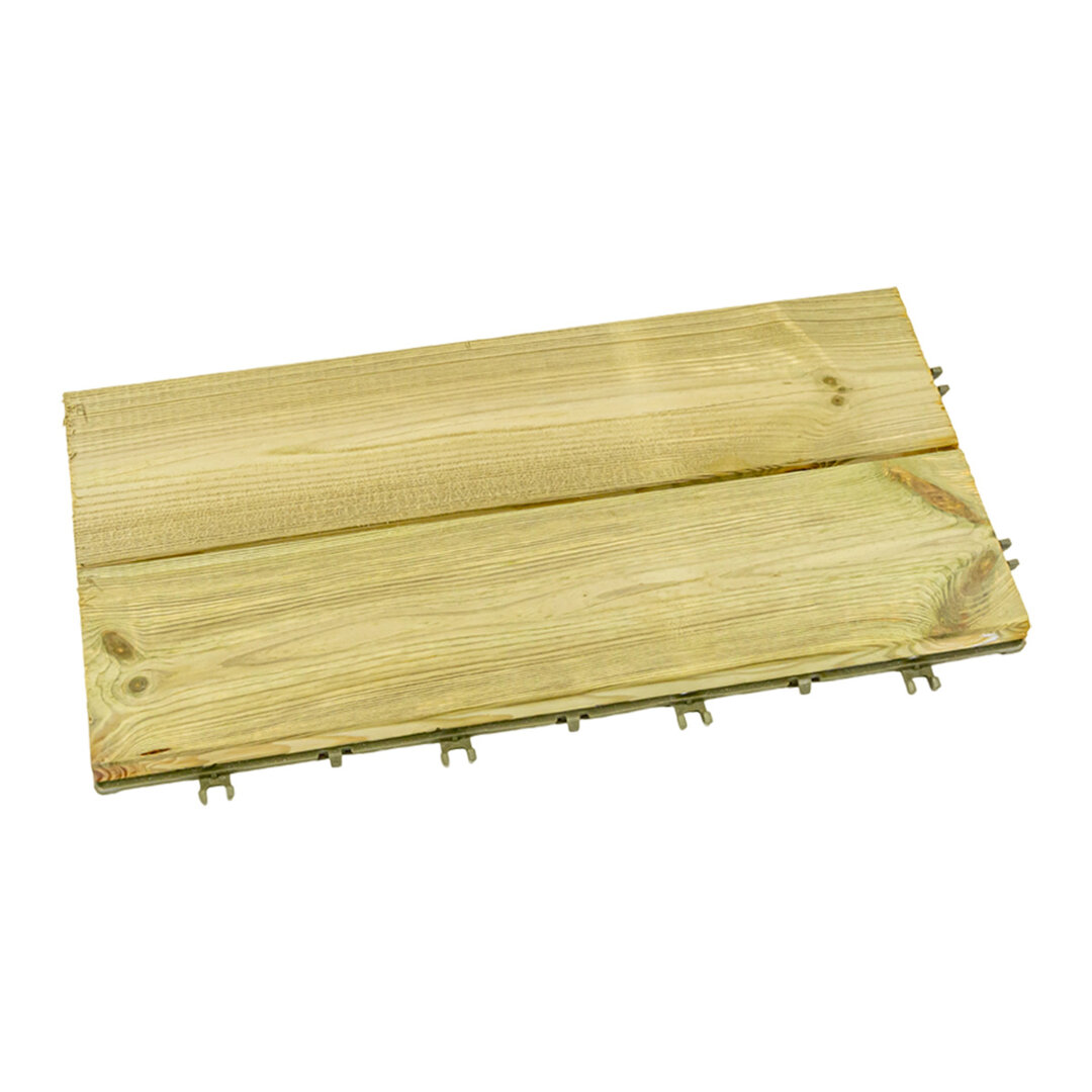 Dřevěná dřevoplastová terasová dlažba Linea Woodenstyle - délka 59 cm, šířka 30,5 cm, výška 3 cm