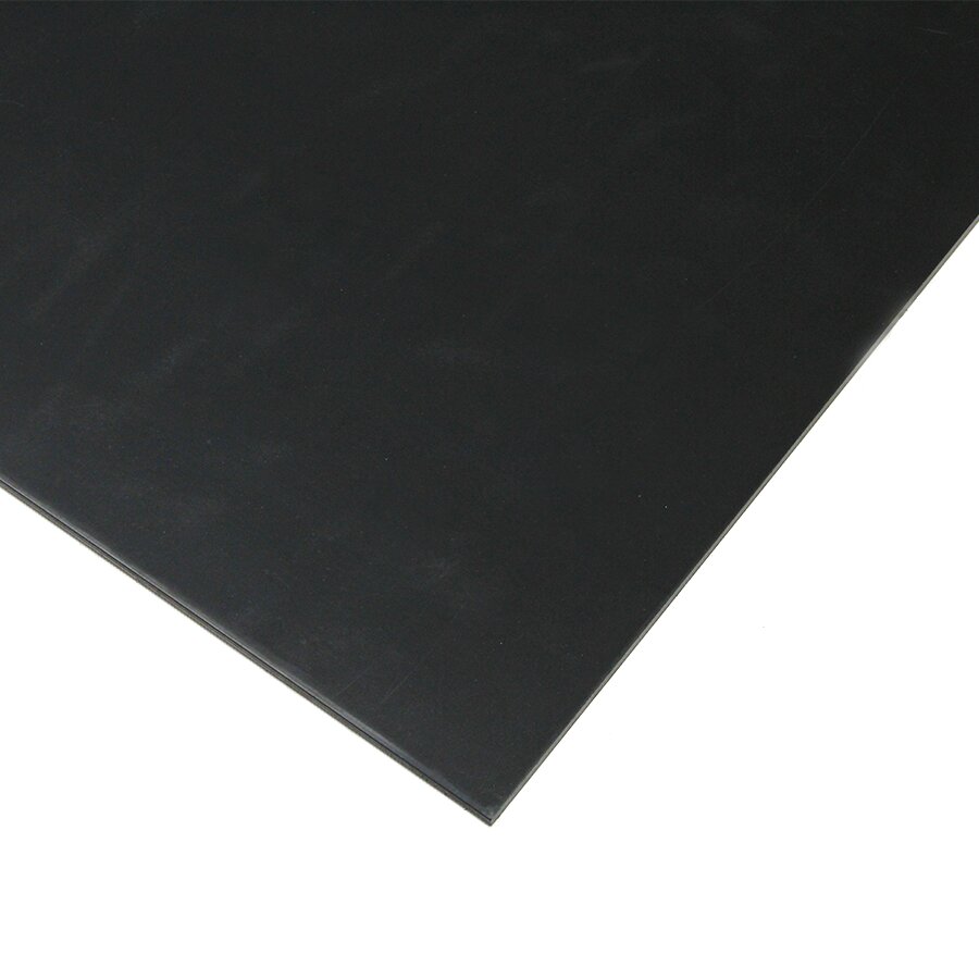 Černá LDPE podlahová pojezdová deska bez rukojeti "hladká" - délka 240 cm, šířka 120 cm a výška 2 cm