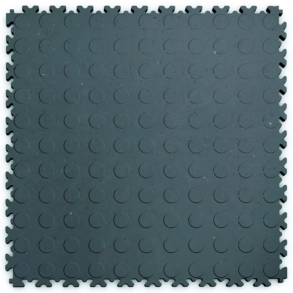 Modrá plastová (PVC) zátěžová dlažba Fortelock Industry ECO (penízky) - délka 51 cm, šířka 51 cm, výška 0,7 cm
