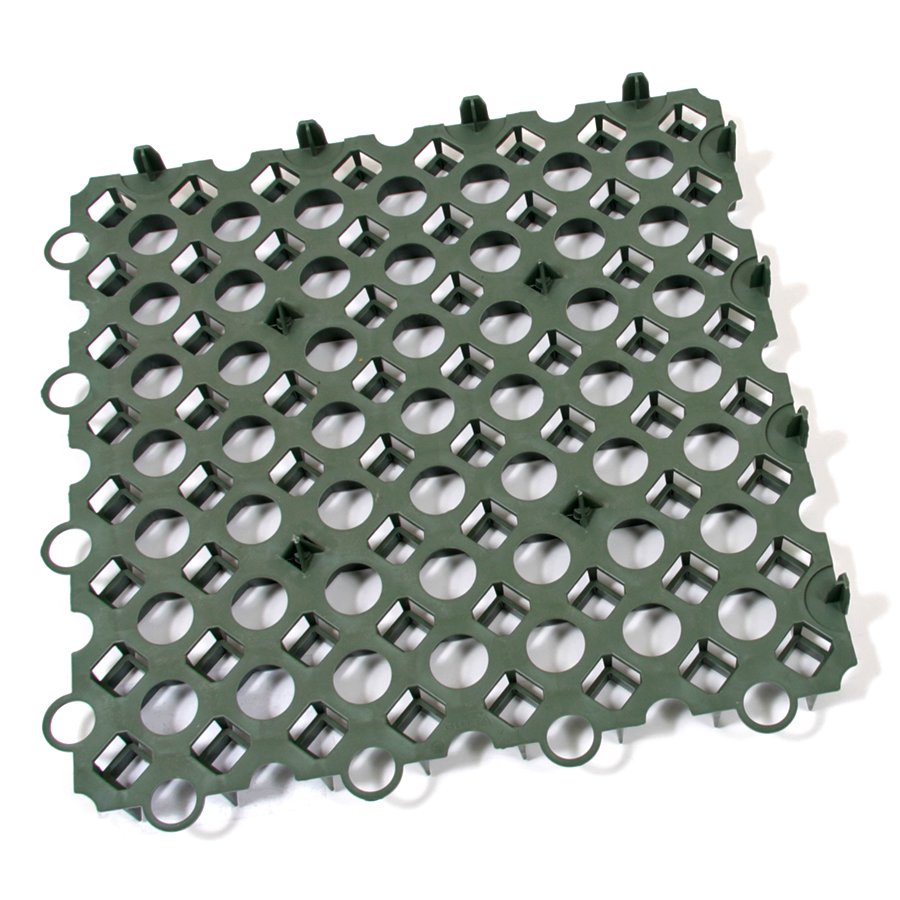 Zelená plastová zatravňovací dlažba - délka 50 cm, šířka 50 cm a výška 6,2 cm