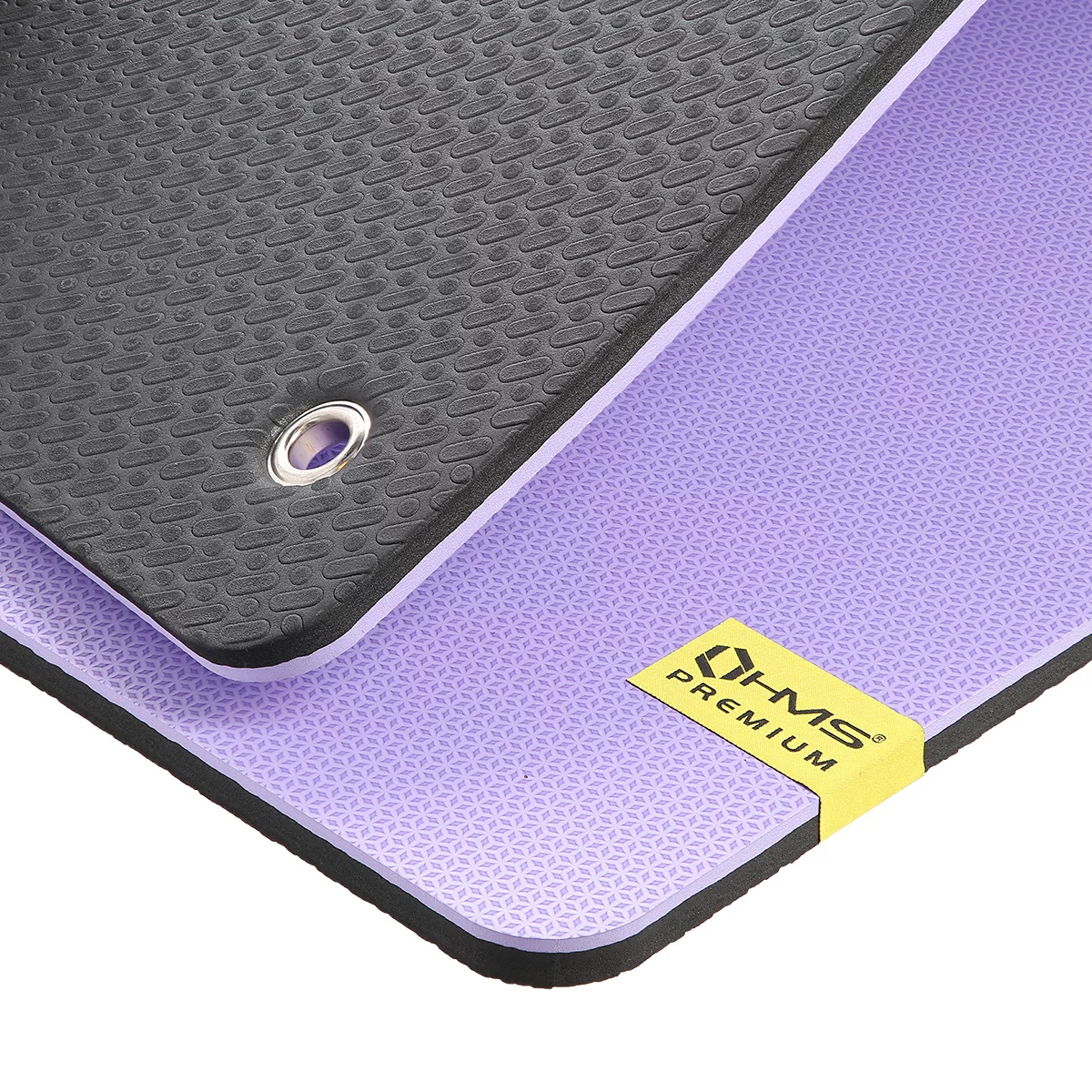 Yogamatte zum trainieren HMS MFK07 - Länge 120 cm, Breite 60 cm, Höhe 1,5 cm - Lila