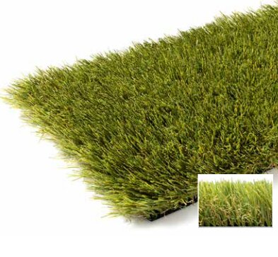 Zelený umělý trávník (metráž) FLOMA Borella - délka 1 cm, šířka 200 cm, výška 4,5 cm