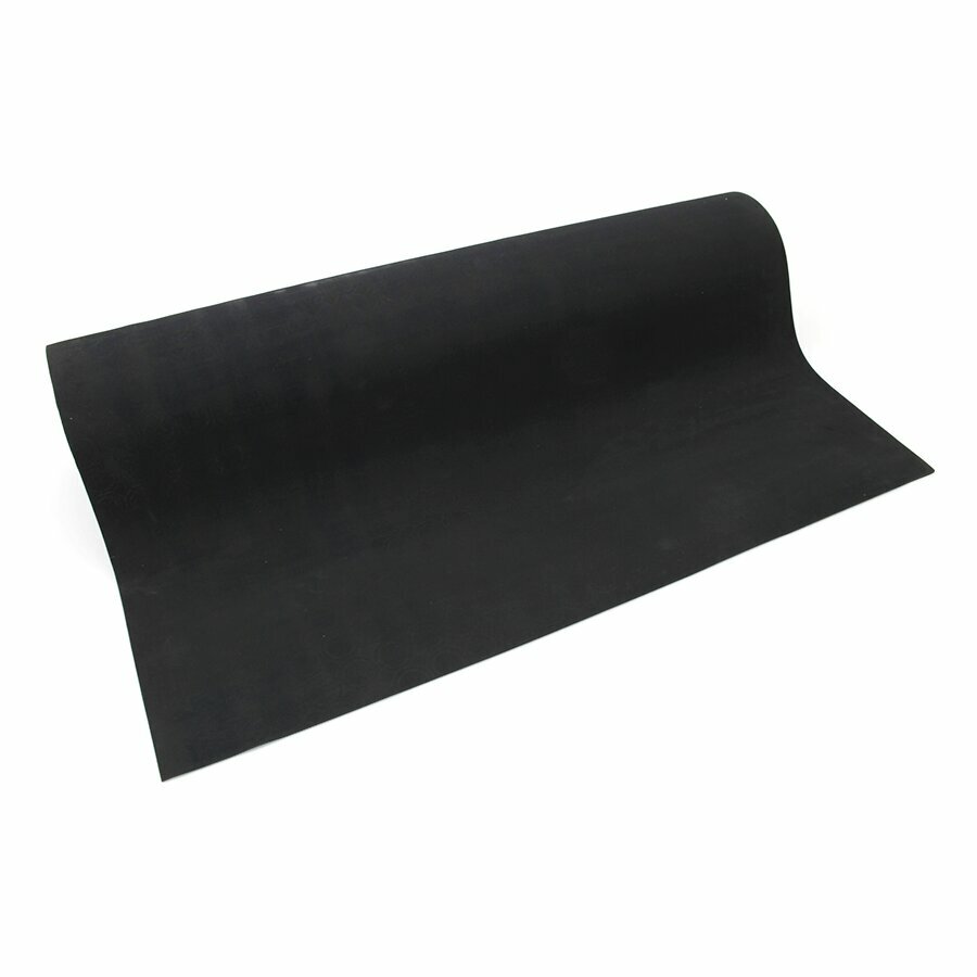 Černá protiskluzová průmyslová rohož Rib ‘n’ Roll - šířka 100 cm, výška 0,6 cm