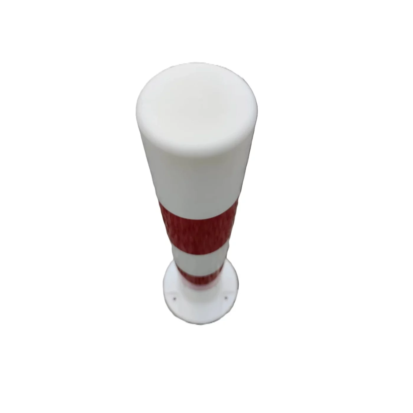 Słupek plastikowy drogowy - średnica 12 cm, wysokość 80 cm - biało-czerwony