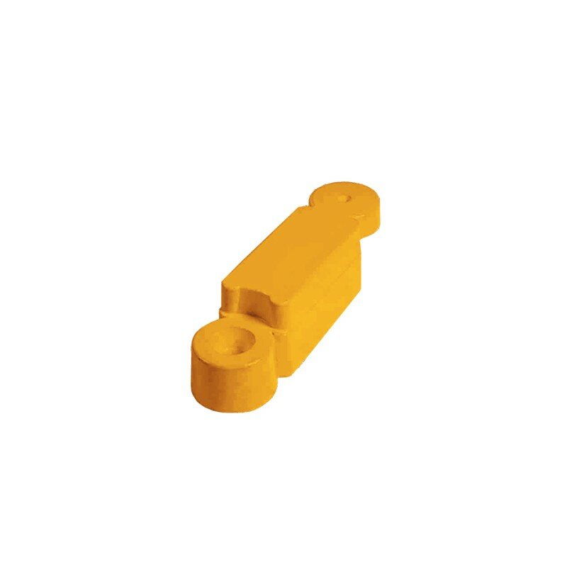Žlutý plastový silniční obrubník - délka 58 cm a výška 16 cm