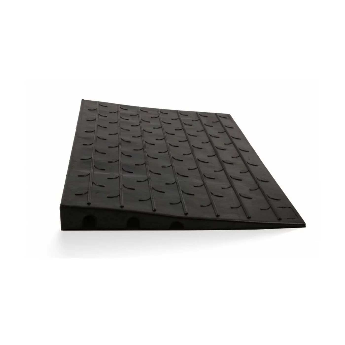 Rampa do krawężnika V6M gumowa wytrzymała najazdowa - długość 108 cm, szerokość 60 cm, wysokość 6 cm - czarna