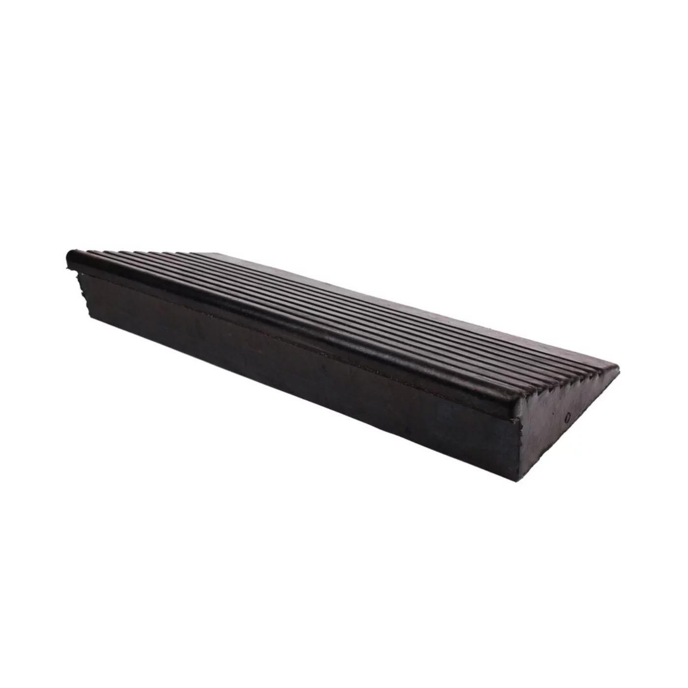 Rampa do krawężnika gumowa najazdowa - długość 60 cm, szerokość 23 cm, wysokość 10 cm - czarna