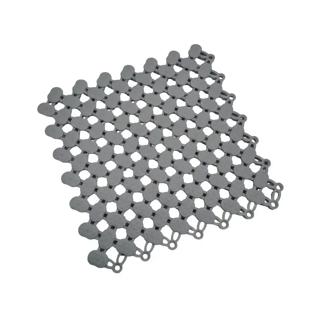 Šedá bazénová rohož FLOMA SP20 - délka 21,7 cm, šířka 21,7 cm, výška 0,8 cm