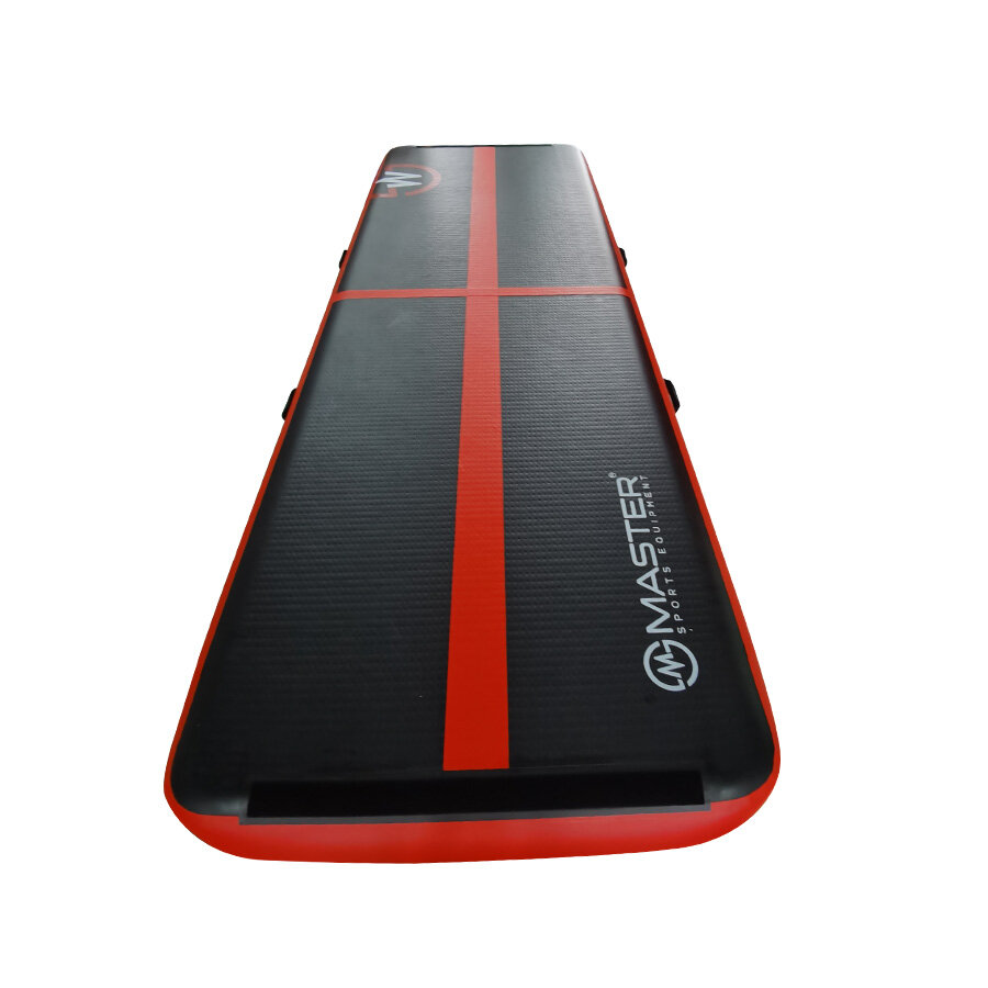 Čierno-červený AirTrack MASTER - dĺžka 300 cm, šírka 100 cm, výška 10 cm