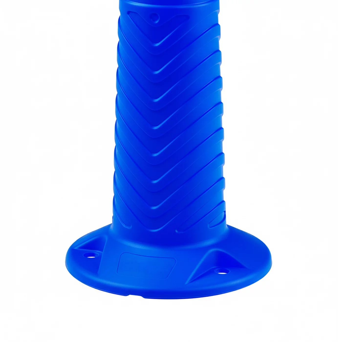 Modrý plastový (PE) samonarovnávací reflexní sloupek FLOMA BD77 - průměr 20 cm, výška 75 cm