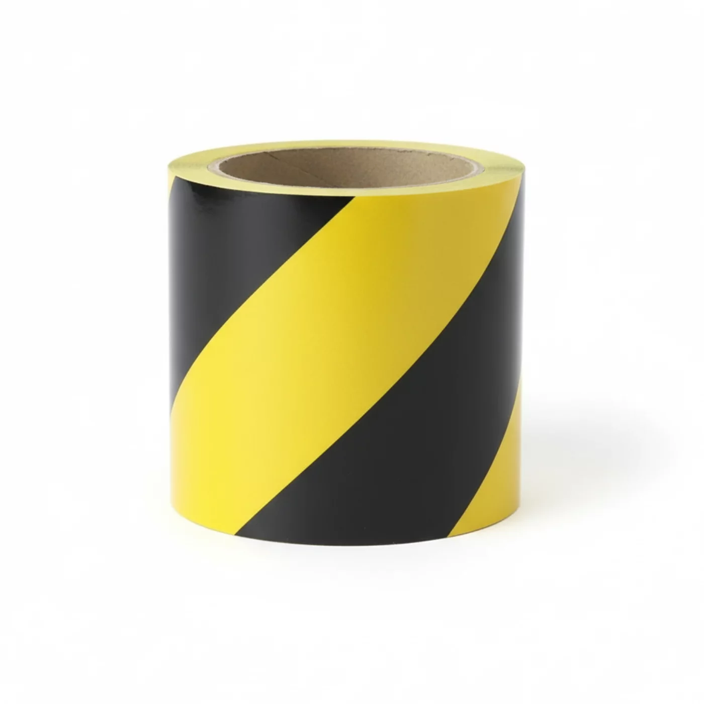 Rechtes Warnband - Länge 15 m, Breite 10 cm - Schwarz-Gelb