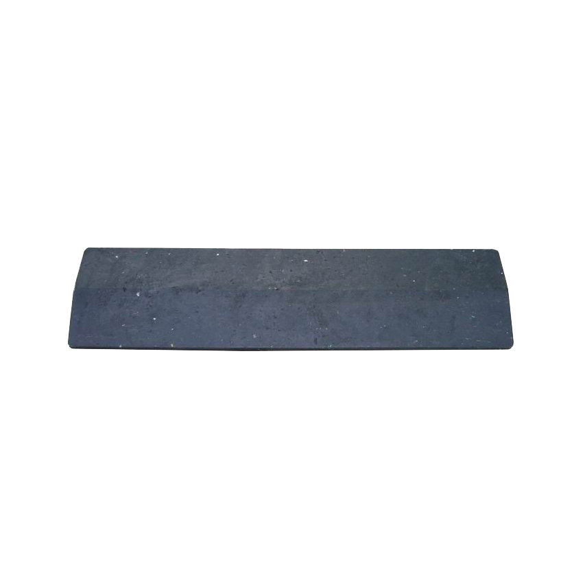 Černý plastový nájezd "nad" pro plastové podlahové desky - délka 40 cm, šířka 10 cm, výška 2,2 cm