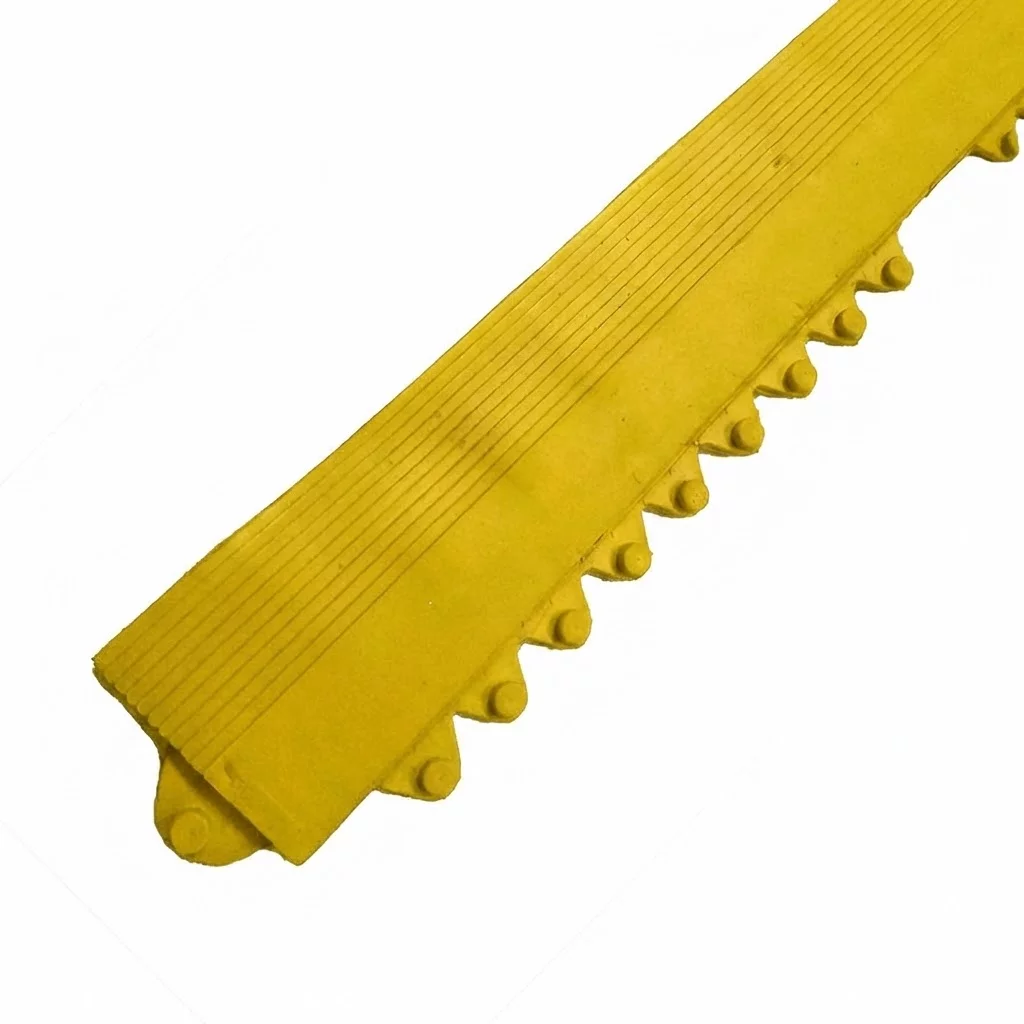 Gummileiste "Feder" für Solid Top Tile Matten FLOMA - Länge 98,5 cm, Breite 7,5 cm - Gelb