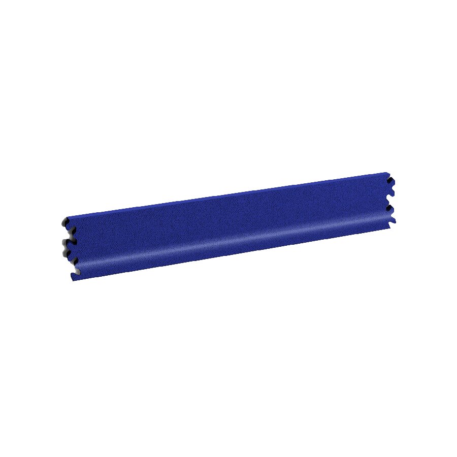 Modrá PVC vinylová soklová podlahová lišta Fortelock Industry (kůže) - délka 51 cm, šířka 10 cm a tloušťka 0,7 cm